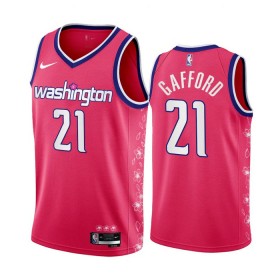 Washington Wizards Daniel Gafford 21 2022-23 City Edition Vaaleanpunainen Kirsikankukka Miesten Pelipaidat Swingman